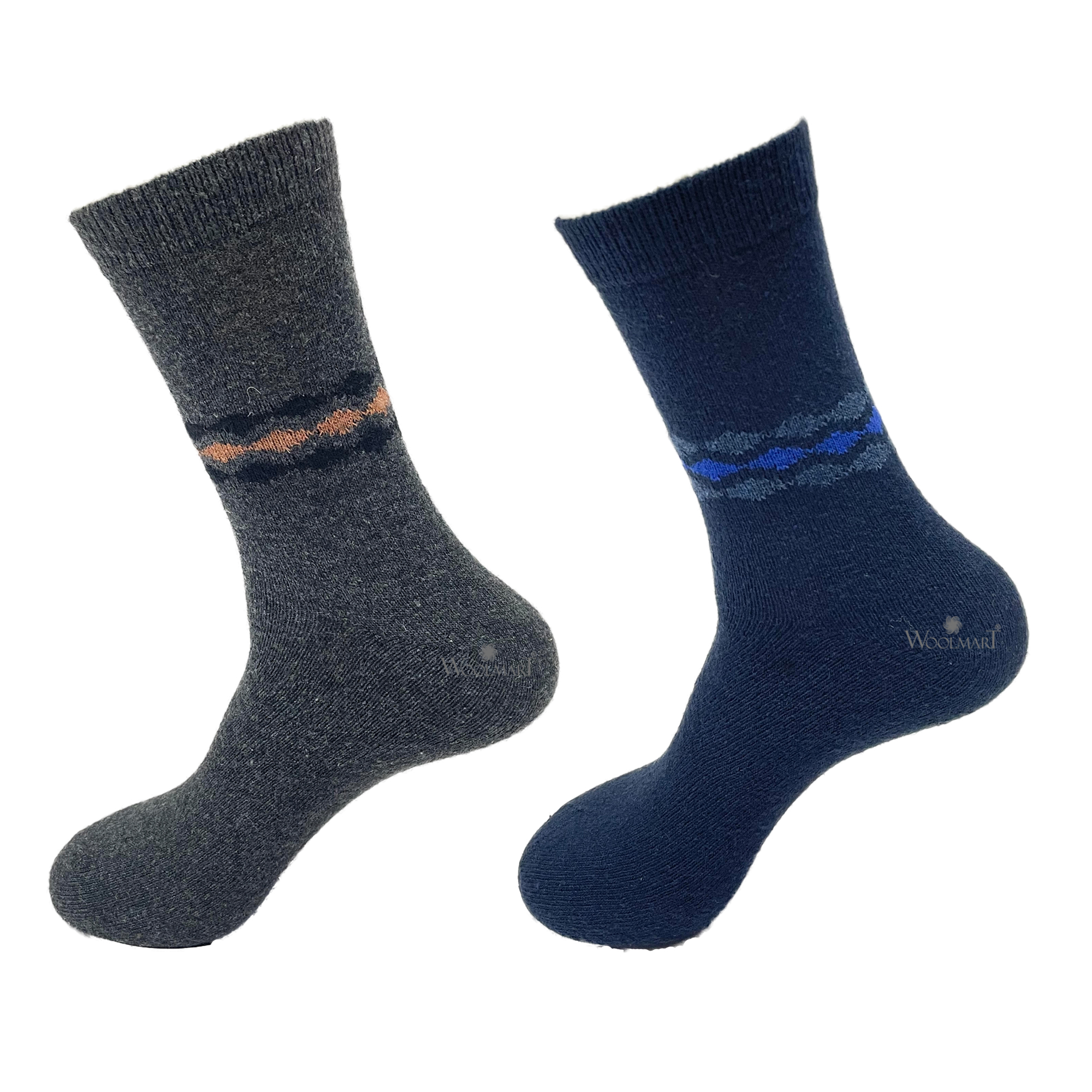Warm Socks (Pack of 2) Grey & Navy