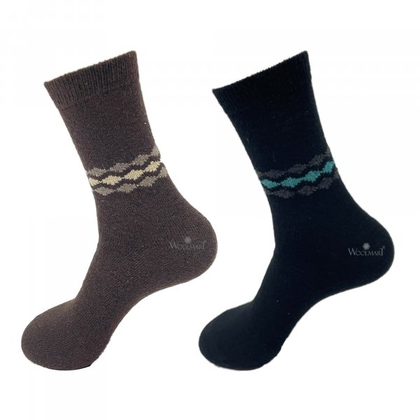Warm Socks (Pack of 2) Brown &amp; Black